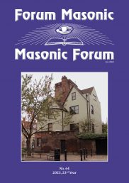 Masonic Forum No.64 – pdf version