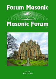 Masonic Forum No. 61 – pdf version