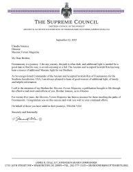 Letter of appreciation